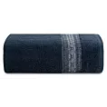 Ręcznik do rąk 50x90 cm bawełniany kolor granatowy z żakardową bordiurą 500 g/m2 MALIKA