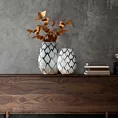Wazon dekoracyjny SAELA z lśniącym geometrycznym wzorem