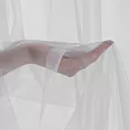 Firana biała z gładkiej przezroczystej mikrosiateczki z mocnym połyskiem 350x 250 cm przelotka ALEXA Design 91
