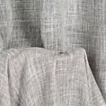 Firana szyta na taśmie 5 cm popielata o naturalnym, luźnym splocie w stylu eko
