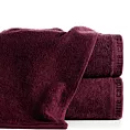 Ręcznik kąpielowy 50x90 cm bawełniany kolor burgundowy z żakardową bordiurą 430 g/m2 EVI Pierre Cardin