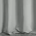 Zasłona szyta na taśmie 5 cm srebrna z gładkiej tkaniny zaciemniającej typu dimout