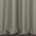Zasłona szyta na taśmie 5 cm stalowa z tkaniny o naturalnym splocie w stylu eko
