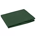 Prześcieradło bez gumki 160x210 cm z satyny bawełnianej kolor ciemnozielony 125 g/m2 DINA Diva Line