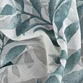 Zasłona naturalna w niebieskie liście 140x250 cm przelotka - HARIET