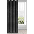 Zasłona czarna z ekskluzywnego aksamitnego welwetu 290 g/m2 140x250 cm 10 szt. przelotek - VILLA