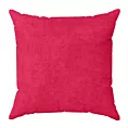 Poszewka szyta DORA - HIT amarantowa z miękkiej tkaniny o welurowej strukturze