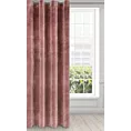 Zasłona ciemnoróżowa z ekskluzywnego aksamitnego welwetu 290 g/m2 140x250 cm 10 szt. przelotek - RIA - Diva Line