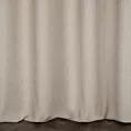 Zasłona szyta na taśmie 5 cm SHELBY jasnobeżowa z miękkiej tkaniny o naturalnym splocie i delikatnym połysku