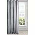 Zasłona srebrna z błyszczącym splotem 140x250 cm przelotka - ESSME
