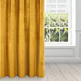 Zasłona musztardowa z ekskluzywnego aksamitnego welwetu 290 g/m2 140x270 cm taśma - VILLA