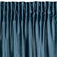 Zasłona welwetowa ciemnoturkusowa z przecieranym wzorem 140x270 cm taśma - MIRELA