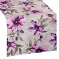 Bieżnik na stół kremowo, różowy 40x180 cm wodoodporny GARDEN na taras oraz balkon