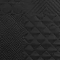 Narzuta czarna 170x210 cm z patchworkowym motywem wytłaczanym techniką hot press BONI 5 Design 91