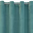 Zasłona turkusowa z matowego welwetu 140x250 cm przelotka - MILO
