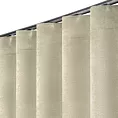 Zasłona jasnobeżowa z tkaniny welurowej 220x260 cm szerokość po zmarszczeniu fala 1:2 Dora