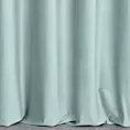Zasłona szyta na flexach miętowa z miękkiej półmatowej tkaniny welwetowej