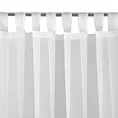 Firana biała z gładkiego matowego woalu 140x250 cm szelki LUCY