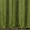 Zasłona szyta na taśmie 5 cm zielona z miękkiej, matowej tkaniny w drobny geometryczny wzór