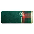 Ręcznik kąpielowy świąteczny 70x140 cm bawełniany kolor butelkowy zielony 480 g/m2 STAR