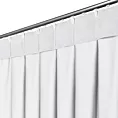 Zasłona biała z tkaniny welurowej 50x260 cm szerokość po zmarszczeniu flex 1:1,5 Dora