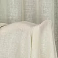 Firana szyta na taśmie 5 cm kremowa z delikatnej etaminy wykończonej obciążnikiem