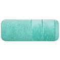 Ręcznik kąpielowy 50x90 cm bawełniany kolor miętowy z welwetową ozdobną bordiurą 500 g/m2 MARI