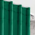 Zasłona ciemnozielona zaciemniająca 140x300 cm taśma imitująca flex - MILAN