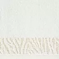 Ręcznik do rąk 30x50 cm bawełniany kolor biały z ozdobną błyszczącą bordiurą 500 g/m2 MARGO