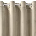 Zasłona jasnobeżowa z matowego welwetu 140x250 cm przelotka - MELANIE