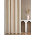 Zasłona szyta na taśmie 8 cm kremowa z miękkiej półmatowej tkaniny welwetowej