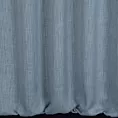 Zasłona szyta na taśmie 5 cm niebieska o naturalnym, luźnym splocie w stylu eko