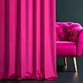 Zasłona szyta na taśmie 5 cm ENYA amarantowa z miękkiej półmatowej tkaniny welwetowej