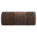 Ręcznik do rąk 30x50 cm bawełniany kolor brązowy z welurową bordiurą 500 g/m2 EMMA