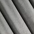 Zasłona popielata ze wzorem marmurku z welwetu 140x270 cm taśma - RIVA