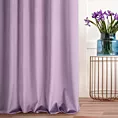 Zasłona szyta na taśmie 5 cm ENYA liliowa z miękkiej półmatowej tkaniny welwetowej