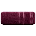 Ręcznik kąpielowy 50x90 cm bawełniany kolor fioletowy z ozdobnym stębnowaniem 500 g/m2 POLA
