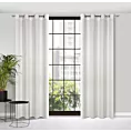 Zasłona biała w stylu eko 140x250 cm przelotka - MADISON