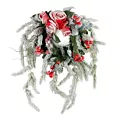 Wianek świąteczny ręcznie dekorowany OŚNIEŻONA CZERWONA MAGIA
