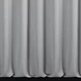 Zasłona szyta na flexach popielata z tkaniny o naturalnym splocie z efektem melanżu