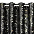 Zasłona czarno, złocista zdobiona marmurkowym wzorem, welwetowa 140x250 cm przelotka - TAMI