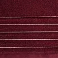 Ręcznik kąpielowy 50x90 cm kolor bordowy zdobiony prążkami z błyszczącej nici 500 g/m2 LUNARI