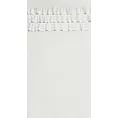 Zasłona welwetowa biała zdobiona falbanami 140x250 cm przelotka - SAMI