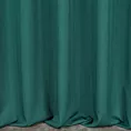 Zasłona szyta na taśmie 5 cm ciemnoturkusowa z miękkiej tkaniny z efektem melanżu