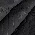 Narzuta czarna 170x210 cm z patchworkowym motywem wytłaczanym techniką hot press BONI 5 Design 91