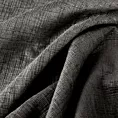 Poszewka szyta grafitowa z szenilowej tkaniny z dodatkiem połyskującej nici