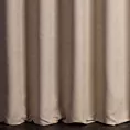 Zasłona szyta na taśmie 5 cm DORA - HIT jasnobeżowa z miękkiej tkaniny o welurowej strukturze