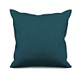 Poszewka szyta turkusowa z miękkiej tkaniny z efektem melanżu