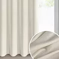 Zasłona kremowa z matowej tkaniny z efektem melanżu 140x250 cm przelotka - ADELINA