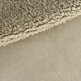 Koc 200x220 beżowy z miękkiego polaru ze strukturą baranka TEDY Eurofirany Premium